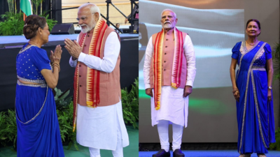 ‘Bihar ki beti’: PM Modi hails ancestral ties of Trinidad and Tobago PM Kamla Persad; welcomed with Bhojpuri Chautaal | India News ‘Bihar ki beti’: PM Modi hails ancestral ties of Trinidad and Tobago PM Kamla Persad; welcomed with Bhojpuri Chautaal | India News