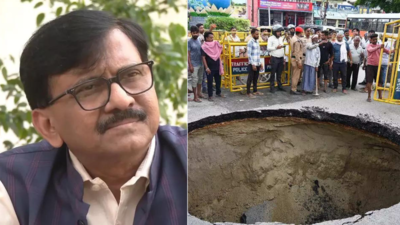 ‘Ghana ghoom rahe hain’: Sanjay Raut takes ‘vikas purush’ jibe at PM Modi, flags poor roads in Varanasi | India News ‘Ghana ghoom rahe hain’: Sanjay Raut takes ‘vikas purush’ jibe at PM Modi, flags poor roads in Varanasi | India News