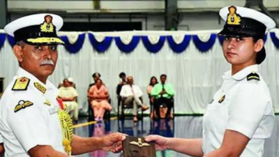 After IAF, Navy gets 1st woman fighter pilot | India News After IAF, Navy gets 1st woman fighter pilot | India News