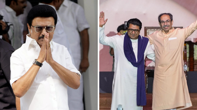 ‘Come, let us unite’: MK Stalin hails Thackeray brothers’ anti-Hindi powerplay; vows to ‘teach BJP a lesson’ | India News ‘Come, let us unite’: MK Stalin hails Thackeray brothers’ anti-Hindi powerplay; vows to ‘teach BJP a lesson’ | India News