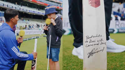 ‘You’re the future of Indian cricket’: Yashasvi Jaiswal fulfils wish of blind fan with heartwarming gesture at Edgbaston | Watch | Cricket News ‘You’re the future of Indian cricket’: Yashasvi Jaiswal fulfils wish of blind fan with heartwarming gesture at Edgbaston | Watch | Cricket News