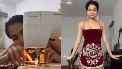 Content creator designs viral dress with her sofa cover and breaks the internet Content creator designs viral dress with her sofa cover and breaks the internet